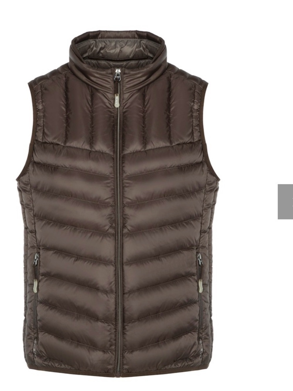 Tumi Women's Brown Quilted Puffer Pax Vest size L